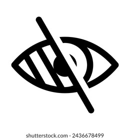 Eye problem. Blind icon set