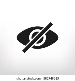 Eye Prohibited Vector Icon