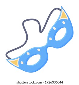 
Eye prop for party costume, flat vector