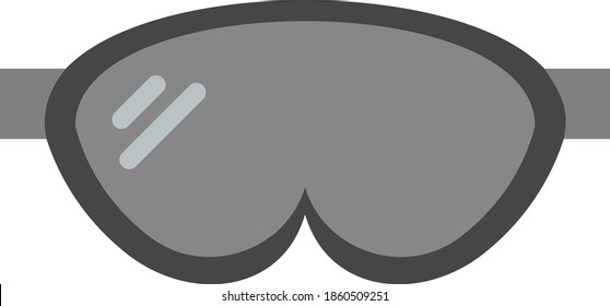 Eye Protection Goggles Concept, Welder Glasses Vector Color Icon Design, Arc welding equipment and Metal Work Symbol on white background, Construction and Industrial manufacturing Sign