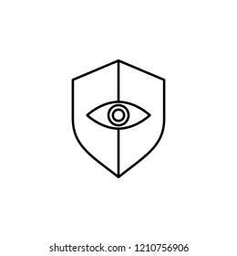 eye protection icon. Element of eye care icon for mobile concept and web apps. Thin lin eye protection icon can be used for web and mobile