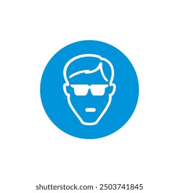 eye protection icon symbol sign vector