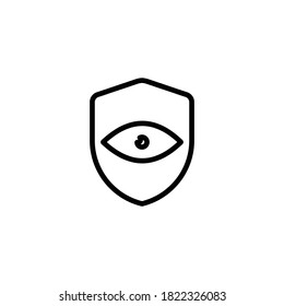 Icono de protección ocular (ilustración vectorial)