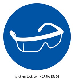 Eye Protection Symbol Sign,Vector Illustration, Isolated On White Background Label. EPS10