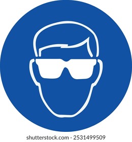 Eye protector glass using signs