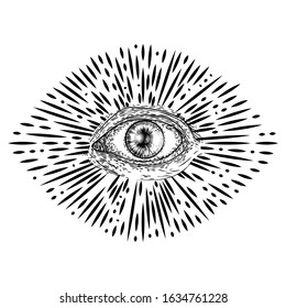 New World Order Eye Providence Handdrawn Stock Vector (Royalty Free ...