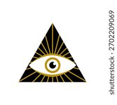 Eye of Providence. All-Seeing Eye