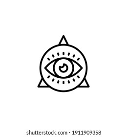 Icono Ojo de Providencia en vector. Logotipo
