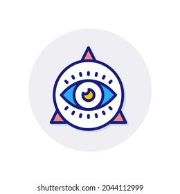 Eye of Providence icon in vector. Logotype