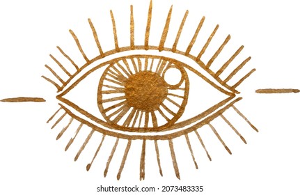 Eye of Providence. Masonic symbol. All seeing eye inside triangle pyramid. New World Order. Sacred geometry, religion, spirituality, occultism. Isolated vector illustration