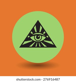 Eye Of Providence symbol, vector illustration
