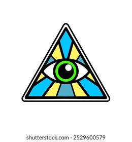 Ojo de providencia - icono vectorial