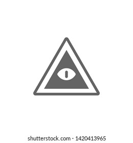 Eye in pyramid icon. Element of World religiosity icon. Premium quality graphic design icon. Signs and symbols collection icon