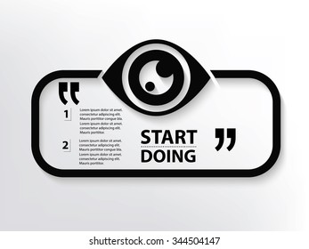 Eye Quotation Mark Speech Bubble,design