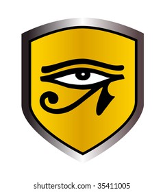 The Eye of Ra (hieroglyphic of egyptian eye)