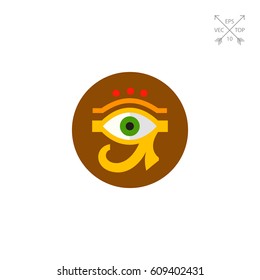 Eye of Ra or Horus Icon