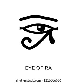 Eye of ra icon. Eye of ra symbol design from Religion collection. Simple element vector illustration on white background.