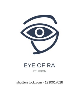 Eye of ra icon. Trendy flat vector Eye of ra icon on white background from Religion collection, vector illustration can be use for web and mobile, eps10