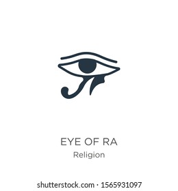 Eye of ra icon vector. Trendy flat eye of ra icon from religion collection isolated on white background. Vector illustration can be used for web and mobile graphic design, logo, eps10