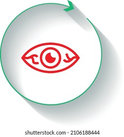 eye redness cause treatment recovery icon