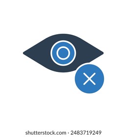 Eye Remove Icon Sign Symbol