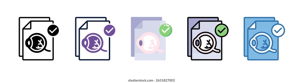 Elemento de icono de informe de ojo para diseño