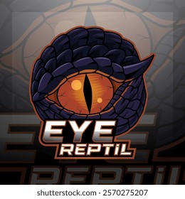 Eye reptil esport mascot logo design