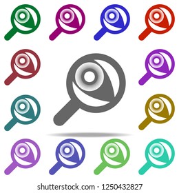 eye retina icon. Elements of dedective in multi color style icons. Simple icon for websites, web design, mobile app, info graphics