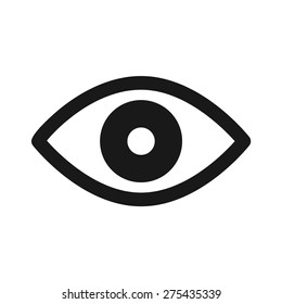 Eye Retina Scan Or Eye Exam Flat Vector Icon For Medical Apps And Websites