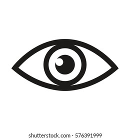 Eye Retina Scan Or Optometry Eye Exam Line Art Icon For Medical Apps And Websites Vector