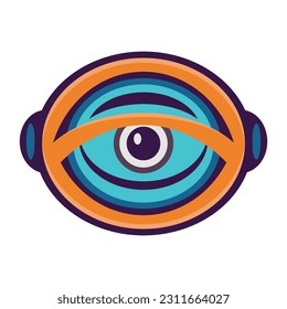 eye robot logo icon template 1