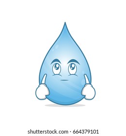 Eye Roll Water Cartoon Character Vector Illustration Collection