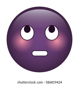 eye rolling emoticon funny icon