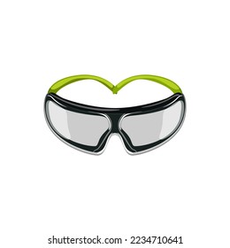 eye safety glasses cartoon. eye safety glasses sign. isolated symbol vector illustration