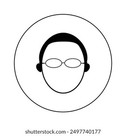 Icono de seguridad ocular, icono de gafas