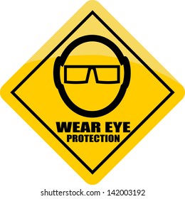 Eye Safety Warning, Sticker