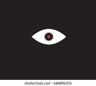 eye scan icon design, vector illustration.