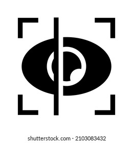 Eye Scan icon isolated on white background