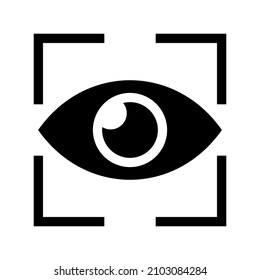Eye Scan icon isolated on white background