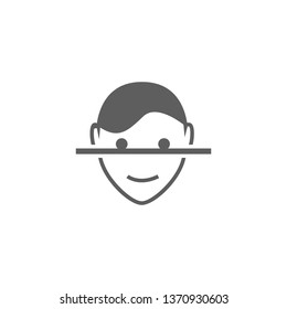 Eye scan icon. Security icon. Biometric icon.