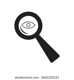 Eye Scan icon. Simple eye scan icon for social media, app, and web design. Vector illustration, EPS 10.
