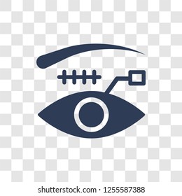 Eye scan icon. Trendy Eye scan logo concept on transparent background from Artificial Intelligence collection