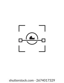 Icono de escaneo ocular, el mejor ícono de línea de Vector.