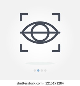 eye scan vector icon