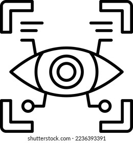 Eye Scan vector icon. Can be used for printing, mobile and web applications.