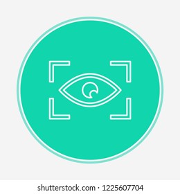 Eye scan vector icon sign symbol