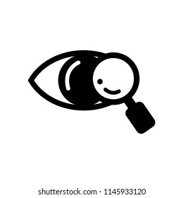 Eye scanner medical symbol icon vector icon. Simple element illustration. Eye scanner medical symbol symbol design. Can be used for web and mobile.