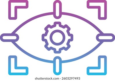 Eye Scanner vector icon. Can be used for printing, mobile and web applications.