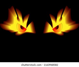 Eye scary ghost vector, Halloween celebration holiday,vector art and illustration.