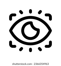 eye screener line icon. vector icon for your website, mobile, presentation, and logo design.